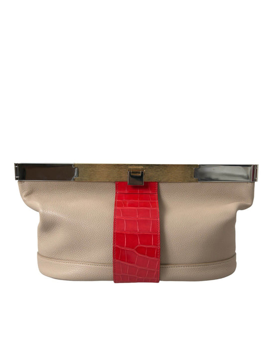Balenciaga Zweifarbige Clutch aus exotischem Leder - Léoré