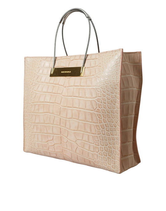 Balenciaga Alligatorleder Chic Pink Tote Bag - Léoré