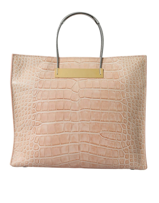 Balenciaga Alligatorleder Chic Pink Tote Bag - Léoré