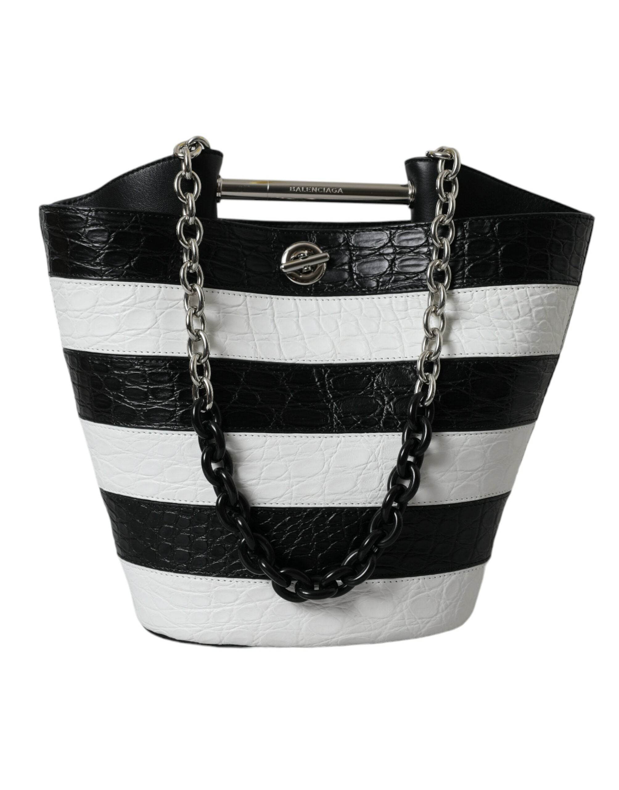 Balenciaga Schicke Maxi Bucket Bag aus Krokodilleder - Léoré