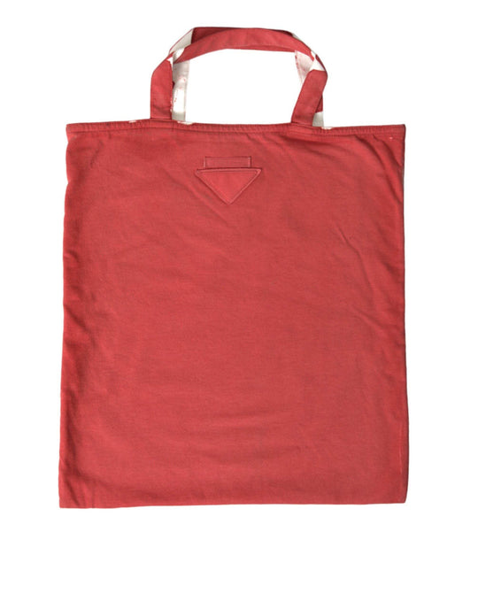 Prada Schicke Tote Bag aus rotem und weißem Stoff - Léoré