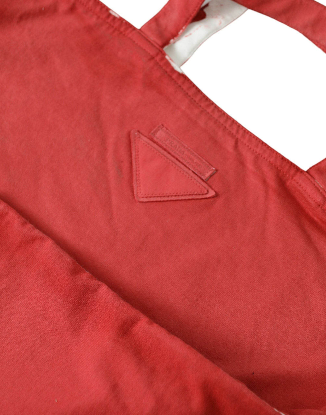 Prada Schicke Tote Bag aus rotem und weißem Stoff - Léoré