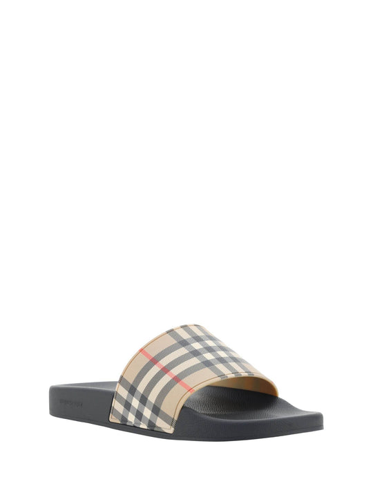 Burberry Braune Gummi-Sandalen - Léoré