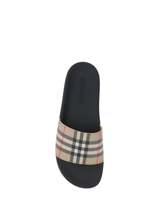 Burberry Braune Gummi-Sandalen - Léoré