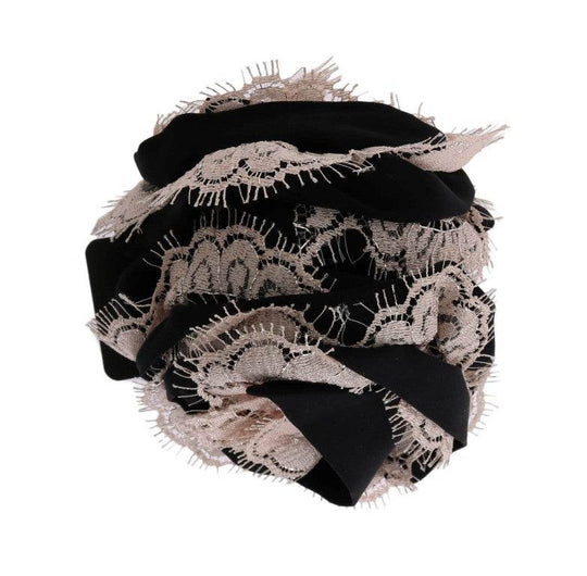 Dolce & Gabbana Elegante florale Spitze Kristall Haarspange - Léoré