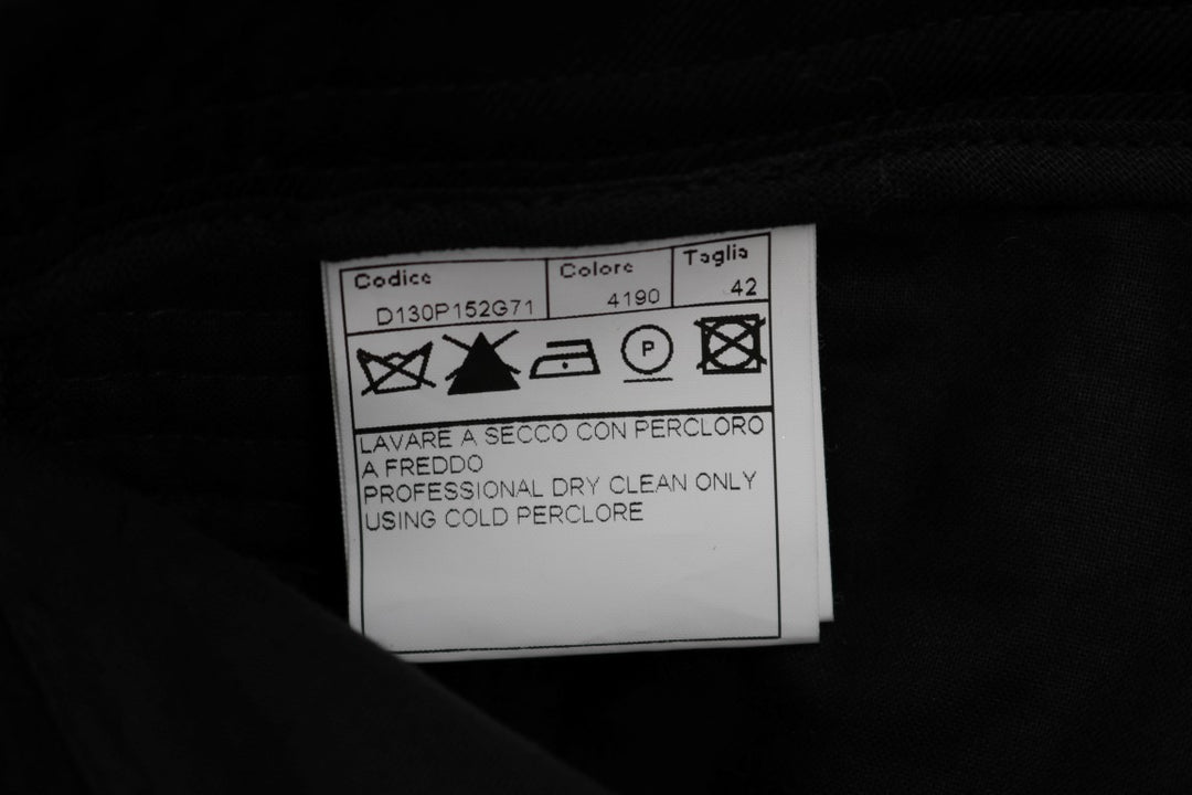 Ermanno Scervino Schwarze Slim Fit Freizeithose aus Baumwolle