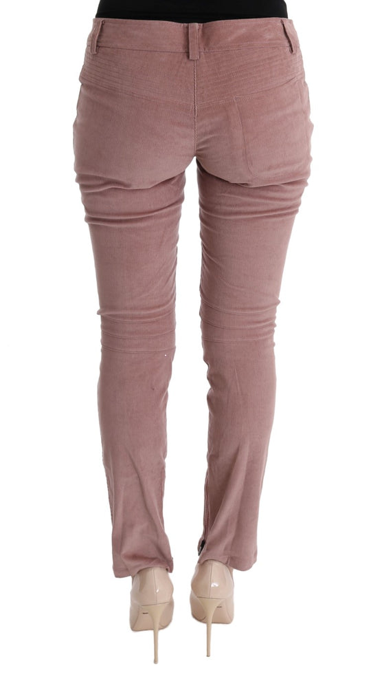 Ermanno Scervino Gekürzte Freizeithose aus rosa Samt