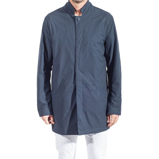 People Of Shibuya Blue Recycled Polyester Trench Coat for Men