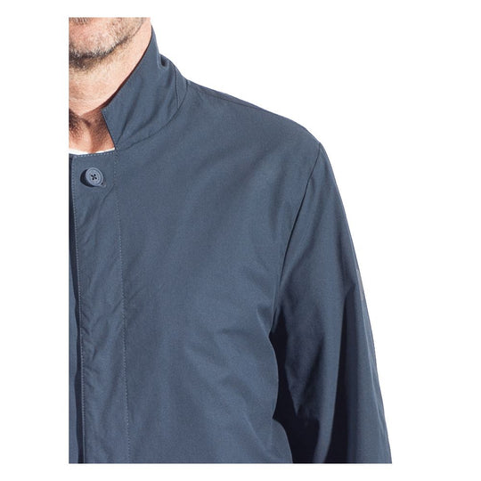 People Of Shibuya Blue Recycled Polyester Trench Coat for Men