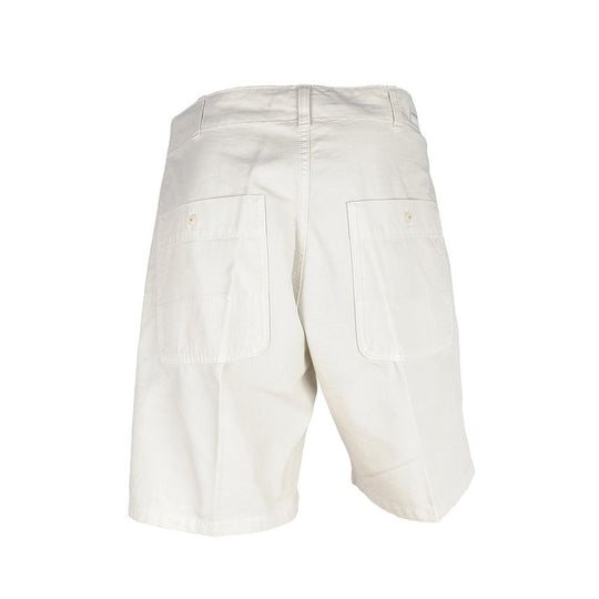 Don The Fuller Weiße Herren-Bermuda-Shorts aus Baumwolle
