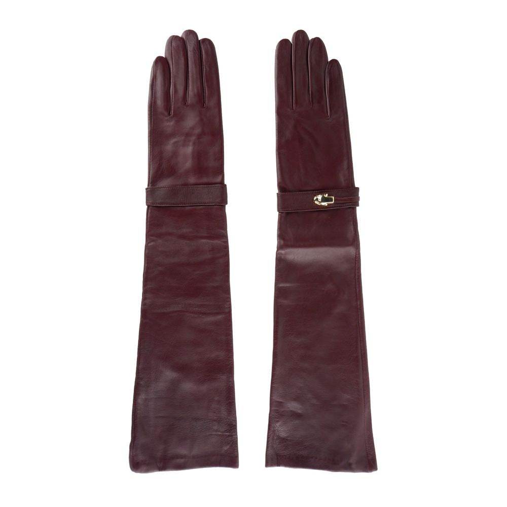 Cavalli Class Roter Lammfell Damenhandschuh - Léoré