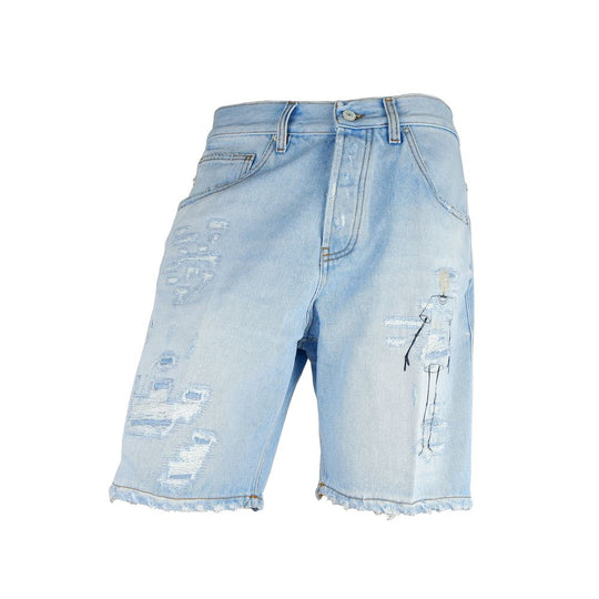 Don The Fuller Blaue Herren-Bermuda-Shorts aus Baumwolle