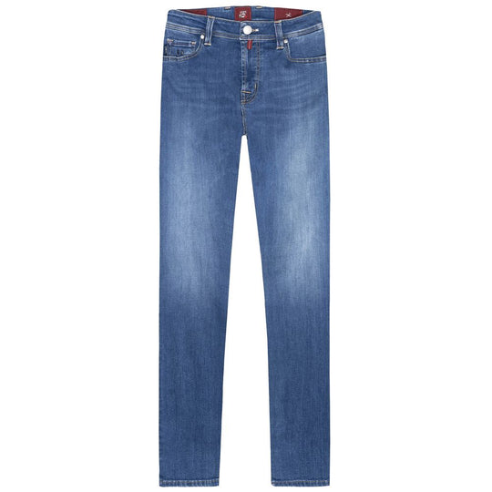 Tramarossa Blaue Baumwolle Herrenjeans