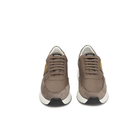 Cerruti 1881 Beige Leder Damen Sneaker - Léoré