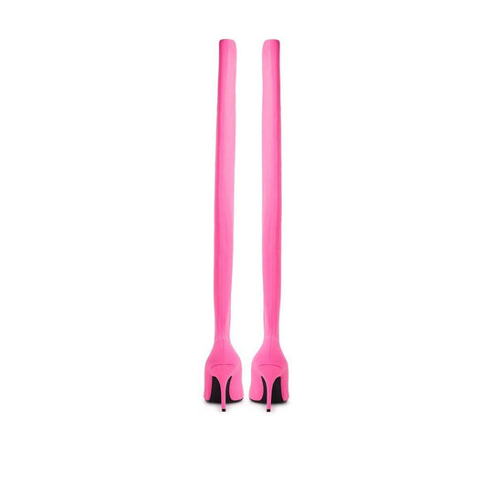 Balenciaga Elegante rosa Polyester-Stiefeletten - Léoré