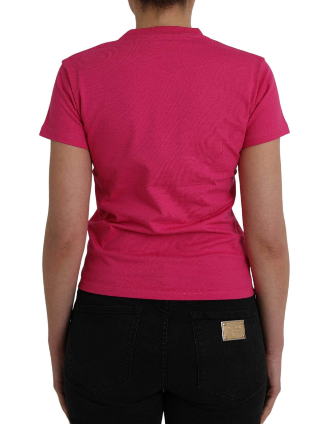 Balenciaga Rosa Baumwolle Rundhalsausschnitt Kurzarm-T-Shirt - Léoré