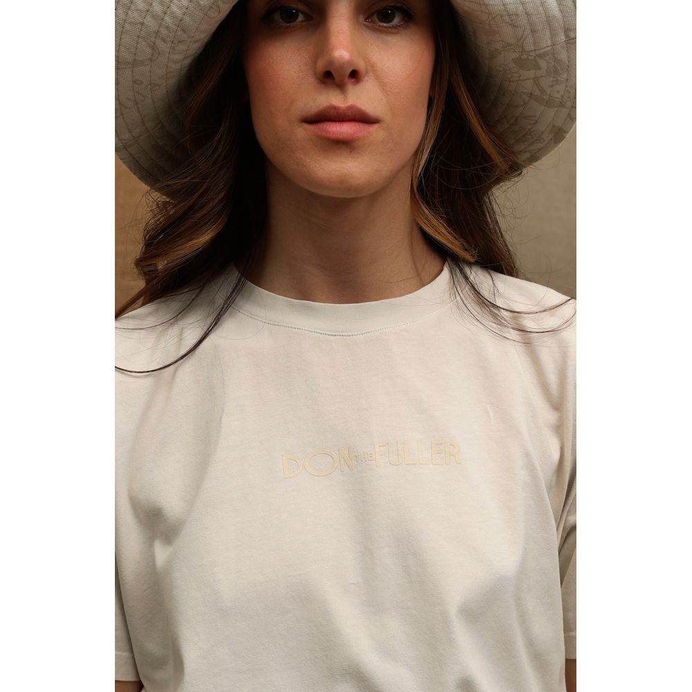 Don The Fuller "Weißes Baumwoll-T-Shirt für Frauen"