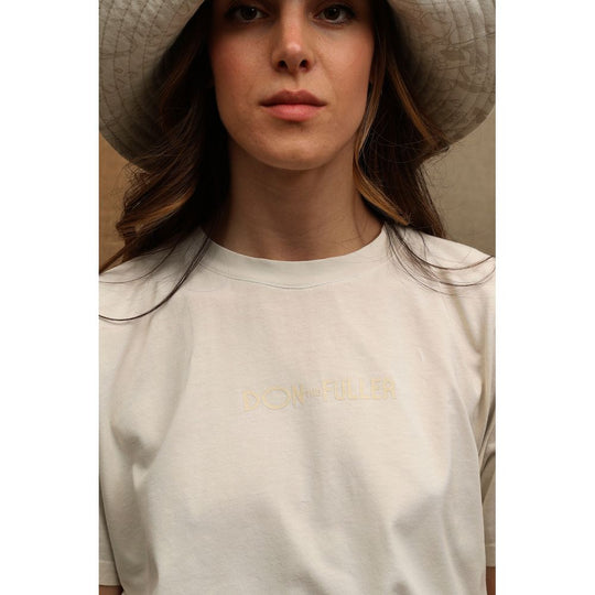 Don The Fuller "Weißes Baumwoll-T-Shirt für Frauen"