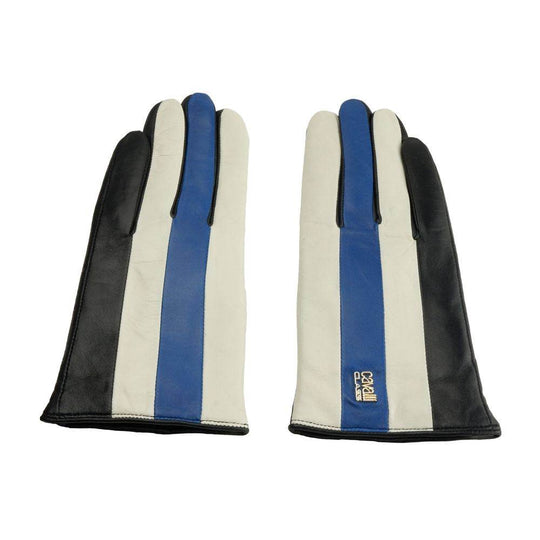 Cavalli Class Blauer Lammfell Damenhandschuh - Léoré