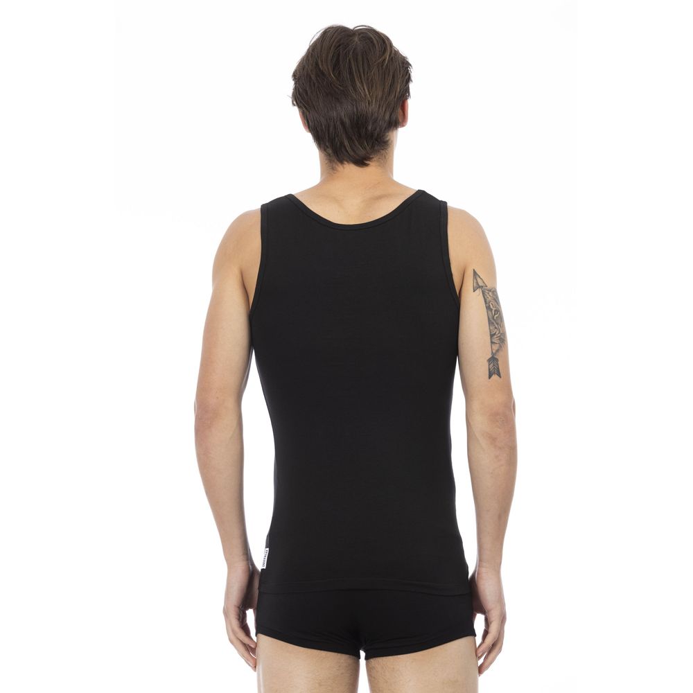 Bikkembergs Schwarzes Baumwoll-Tank-Top für Männer