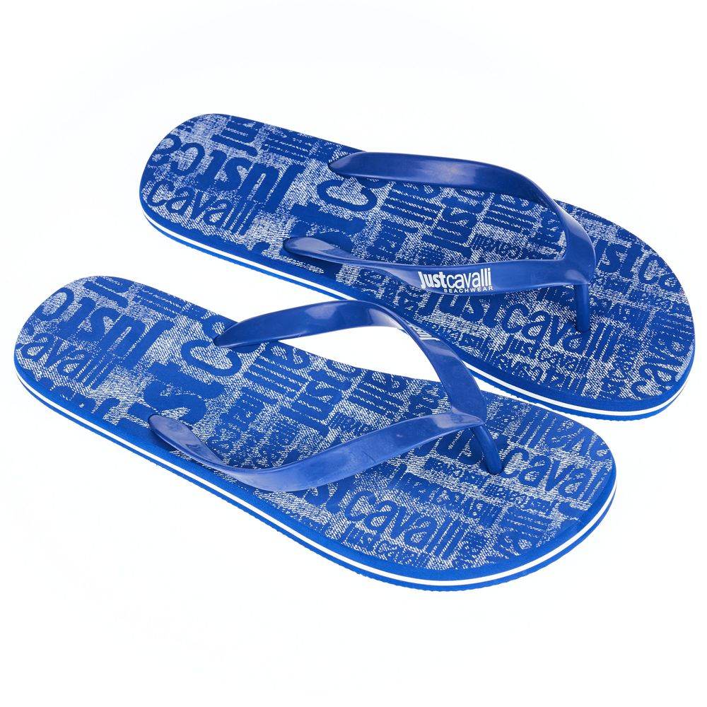 Just Cavalli Hellblaue PVC-Sandale für Männer - Léoré
