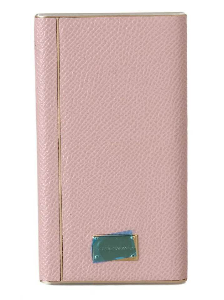 Dolce & Gabbana Schicke rosa Leder-Powerbank - Léoré