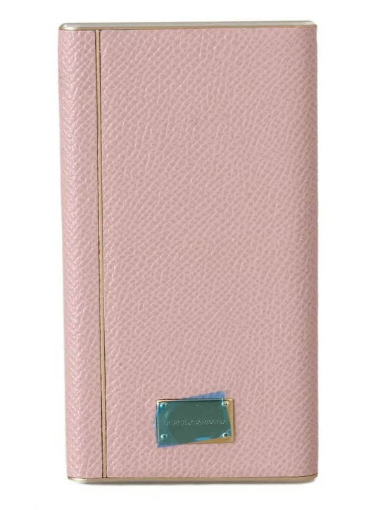 Dolce & Gabbana Schicke rosa Leder-Powerbank - Léoré