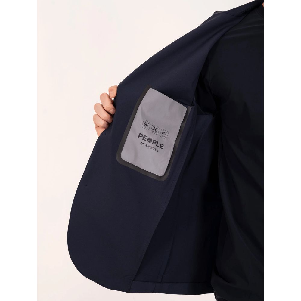 People Of Shibuya Blaue Polyester-Jacke