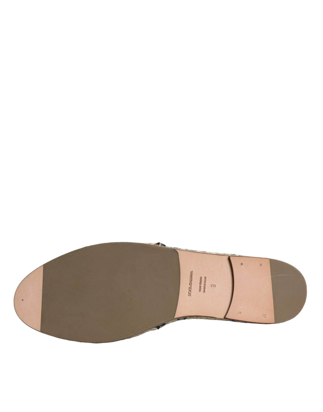 Dolce & Gabbana Beige Floral Canvas Espadrilles Slip On Schuhe - Léoré