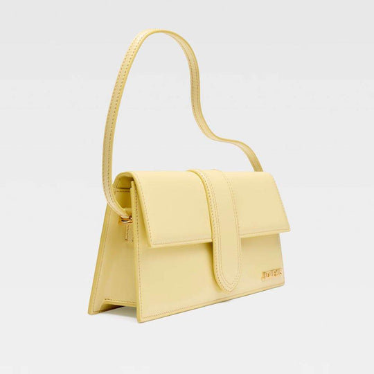 Jacquemus Gelbe Lederhandtasche - Léoré
