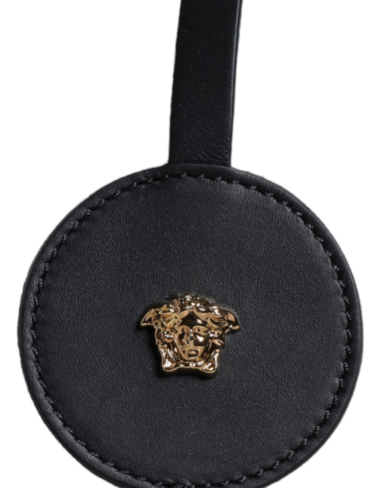 Versace Weiße Top Handle Canvas Leder Logo Crossbody Tote Bag