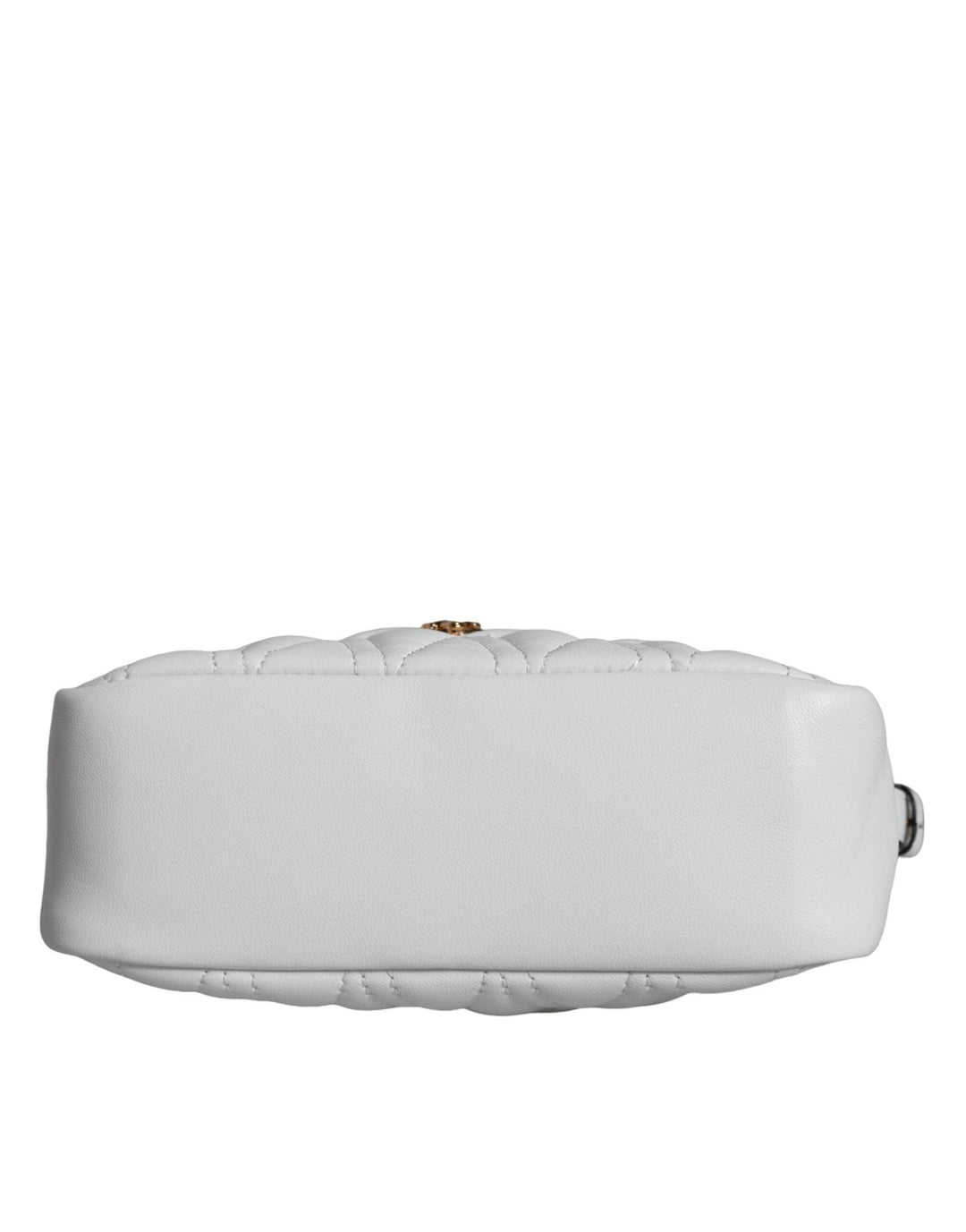 Versace White Quilted Nappa Leather Crossbody Shoulder Bag - Léoré
