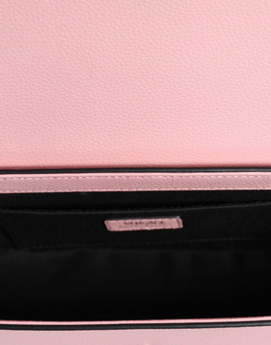 Versace Pink Grainy Calf Leather Logo Crossbody Shoulder Bag - Léoré