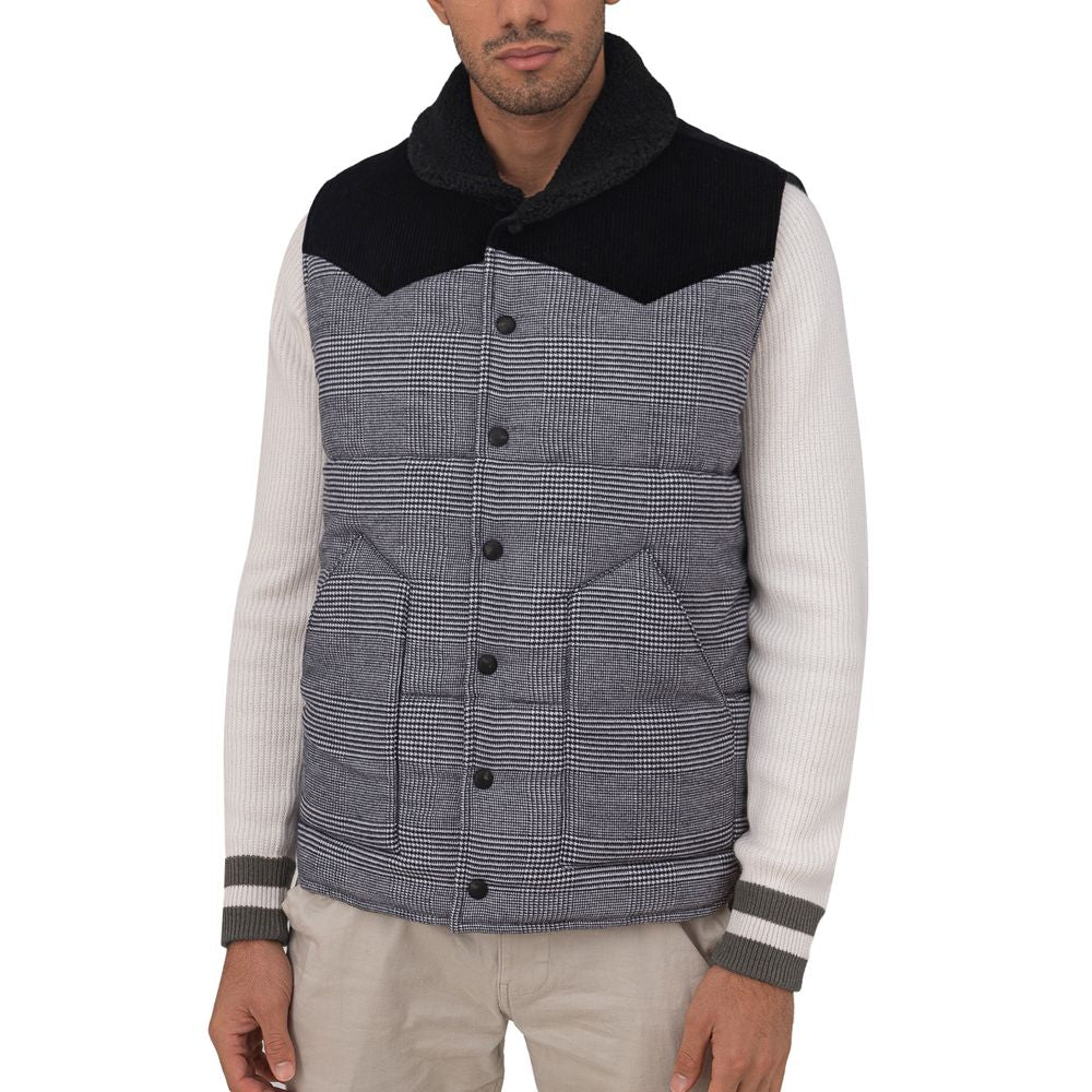 Gran Sasso Graue Baumwoll-Schlüpferlose Jacke