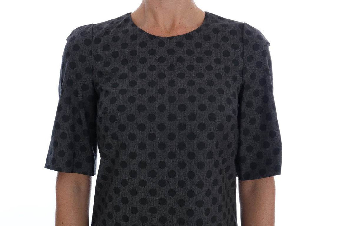 Dolce & Gabbana Elegantes Kleid aus Wollmischung mit Polka Dots - Léoré