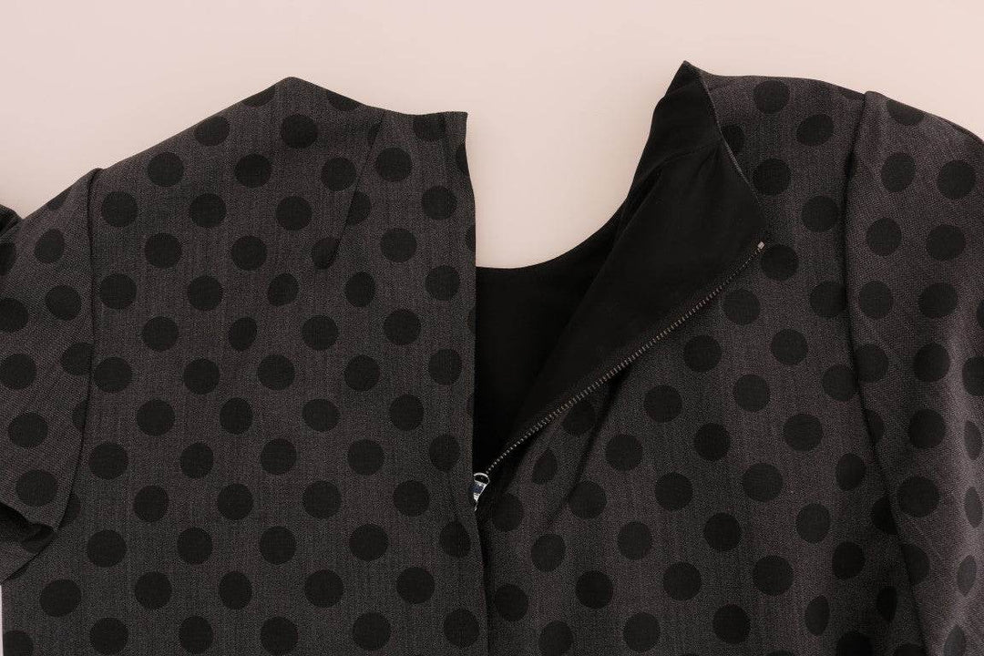Dolce & Gabbana Elegantes Kleid aus Wollmischung mit Polka Dots - Léoré