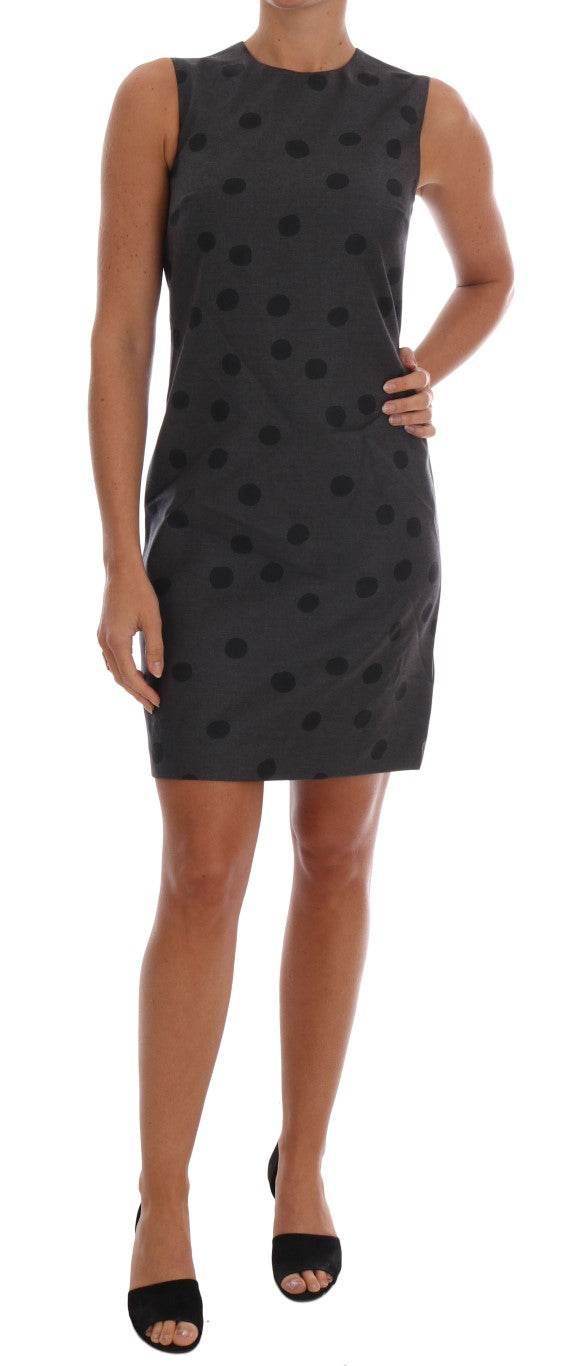 Dolce & Gabbana Schickes ärmelloses Kleid aus gepunkteter Wolle - Léoré