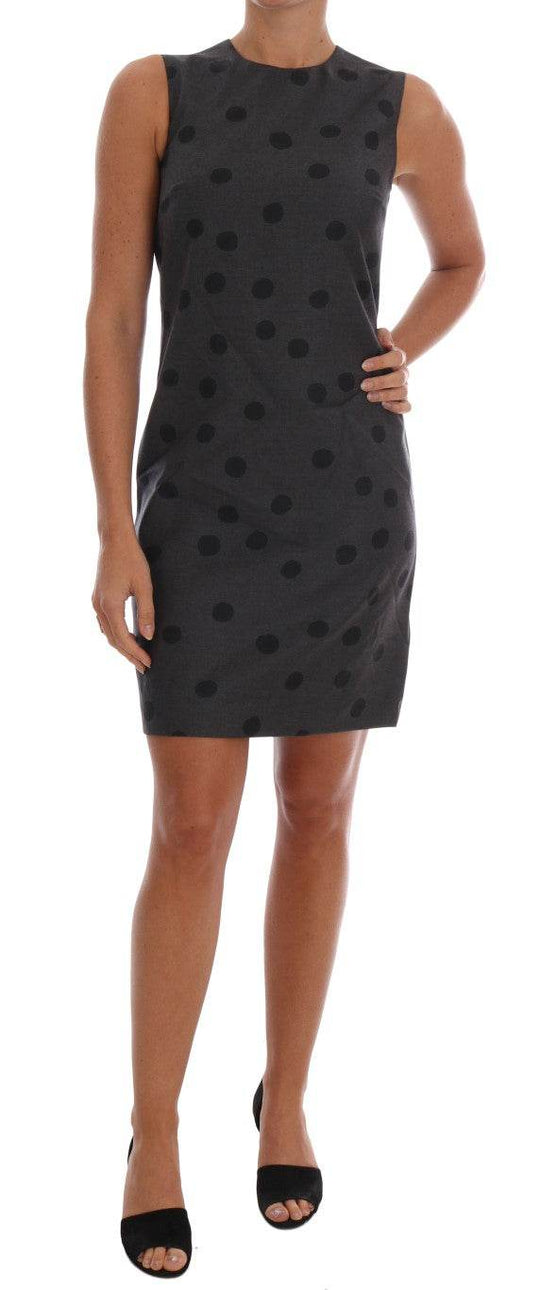 Dolce & Gabbana Schickes ärmelloses Kleid aus gepunkteter Wolle - Léoré