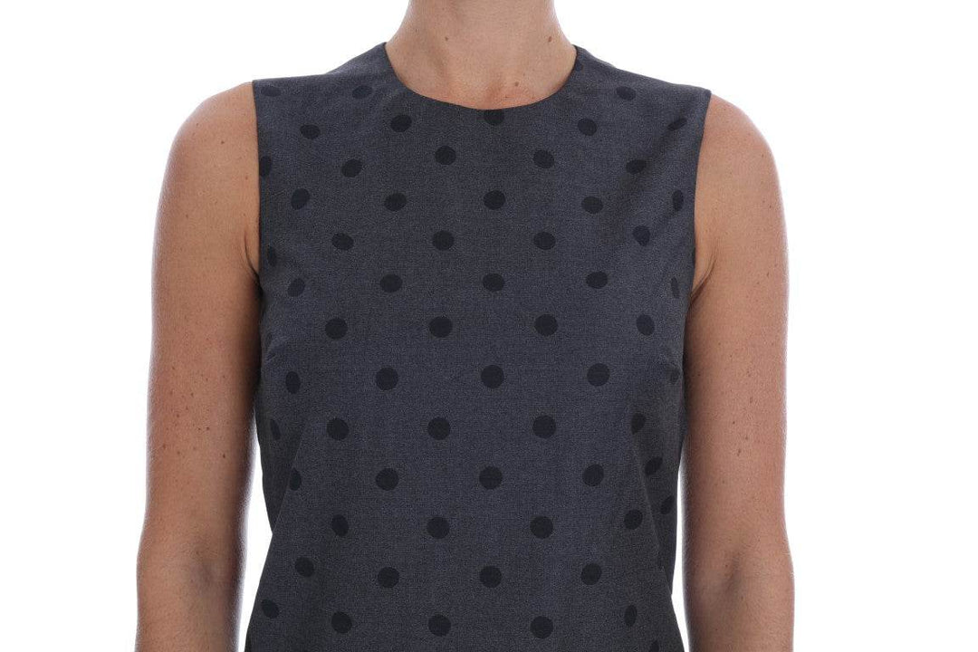 Dolce & Gabbana Schickes ärmelloses Kleid aus Wolle mit Polka Dot - Léoré