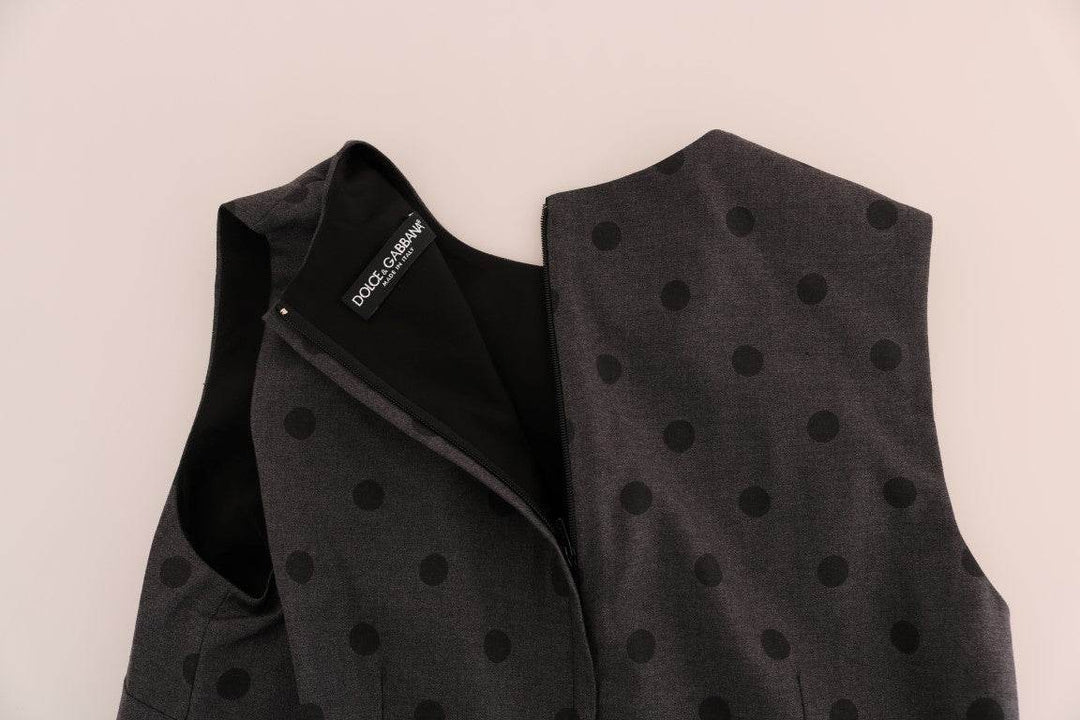 Dolce & Gabbana Schickes ärmelloses Kleid aus Wolle mit Polka Dot - Léoré