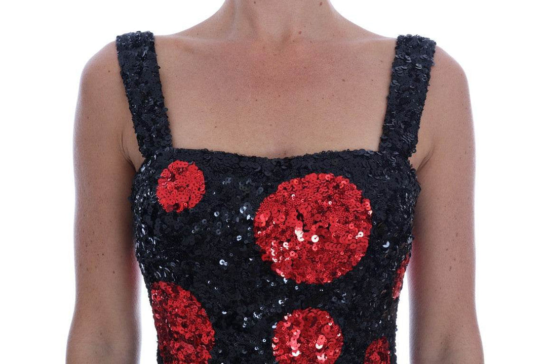 Dolce & Gabbana Elegantes gepunktetes Etuikleid - Léoré