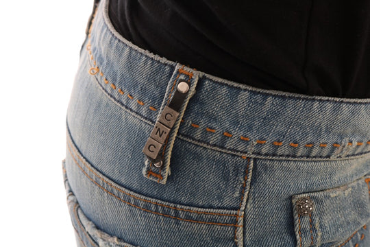 Costume National Klassische Jeans aus Baumwolle mit blauer Waschung