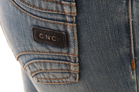 Costume National Klassische Jeans aus Baumwolle mit blauer Waschung