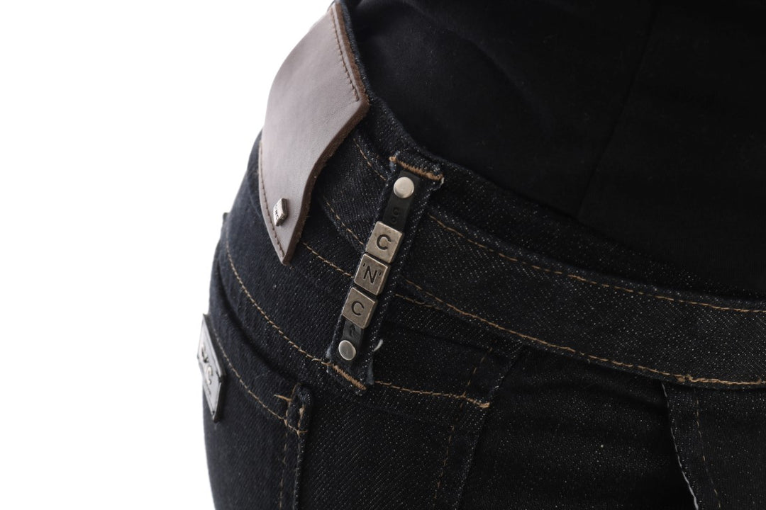 Costume National Blaue Cotton Stretch Slim Fit Jeans
