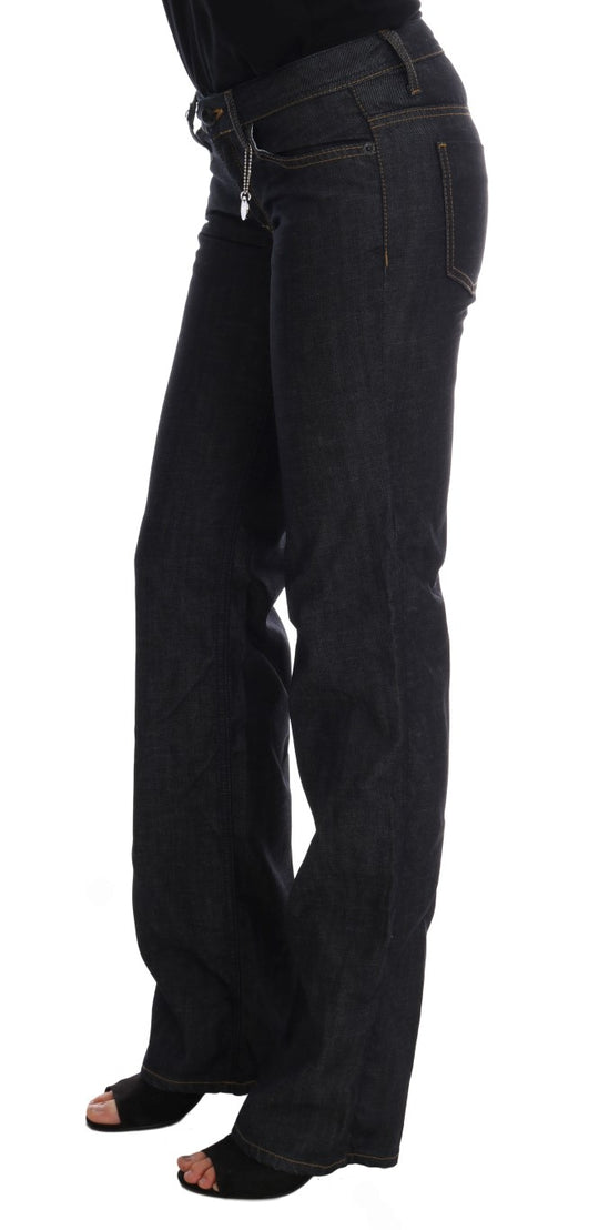 Costume National Dunkelblaue Baumwolljeans mit klassischer Passform