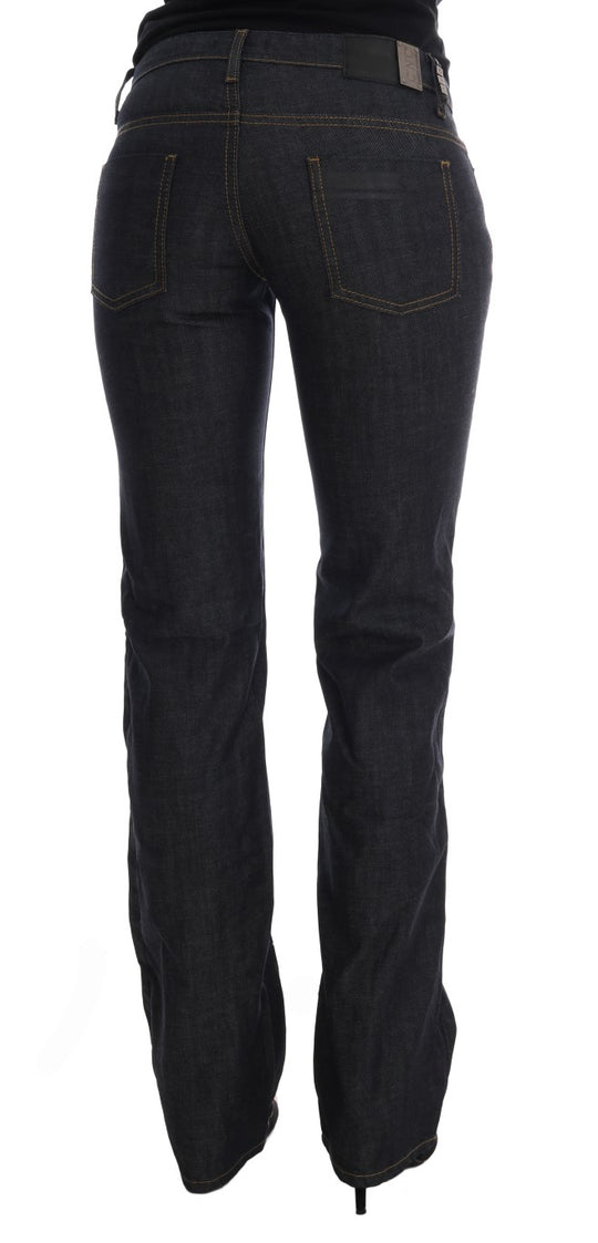 Costume National Dunkelblaue Baumwolljeans mit klassischer Passform