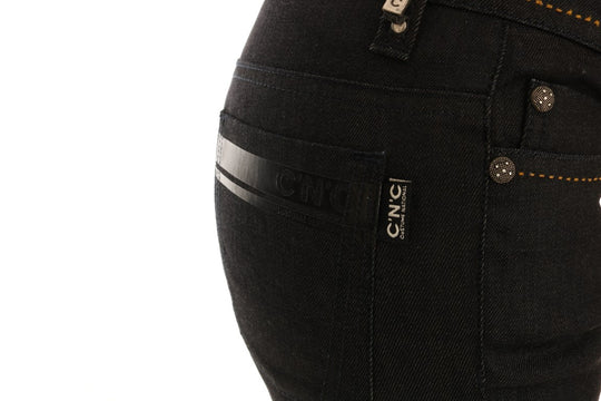 Costume National Blaue Cotton Stretch Slim Fit Jeans