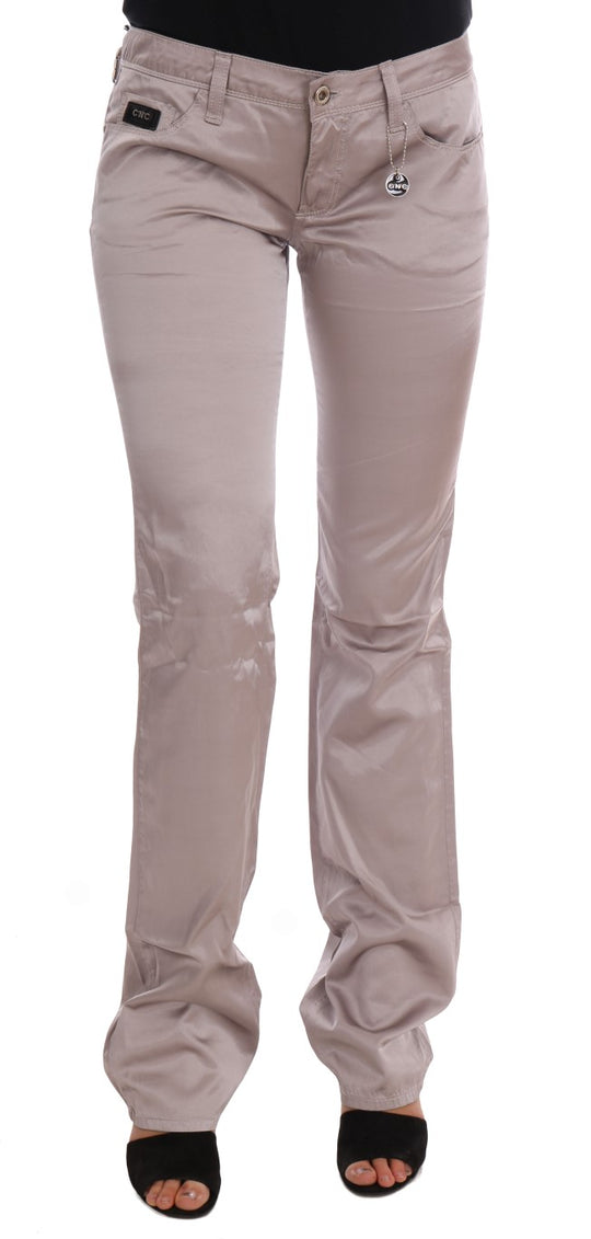 Costume National Beige Baumwolle Slim Fit Jeans