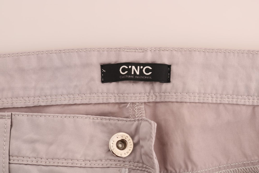 Costume National Beige Baumwolle Slim Fit Jeans