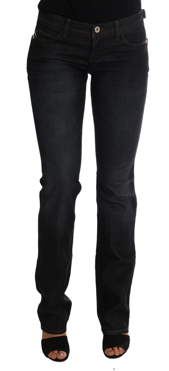 Costume National Dunkelblaue Slim Fit Jeans aus Baumwolle